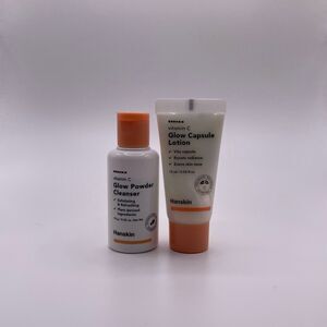 Hanskin Vitamin C Glow Travel Size  Face Cleanser & Cream 2 PCS. Set